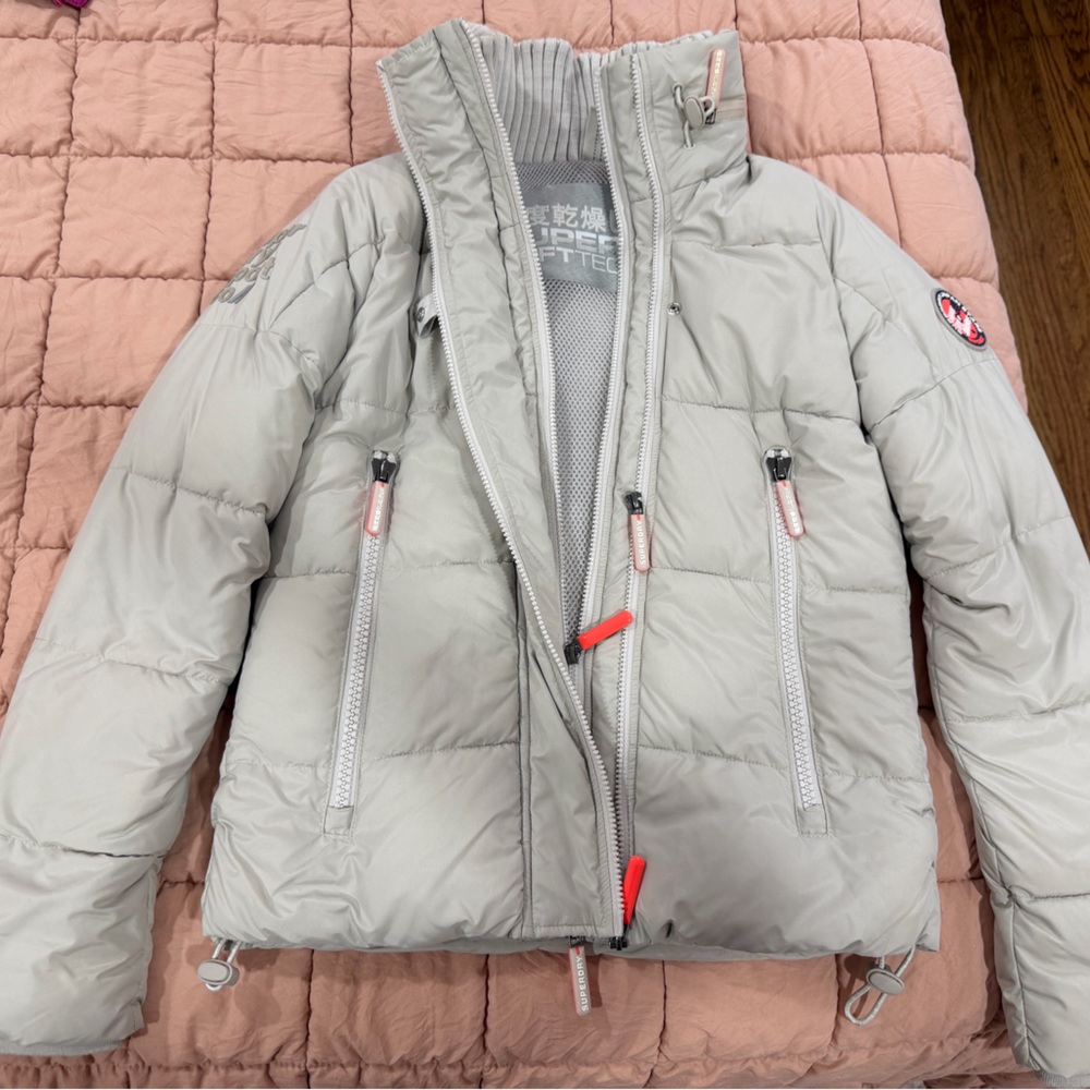 Superdry Light Gray Bomber Jacket